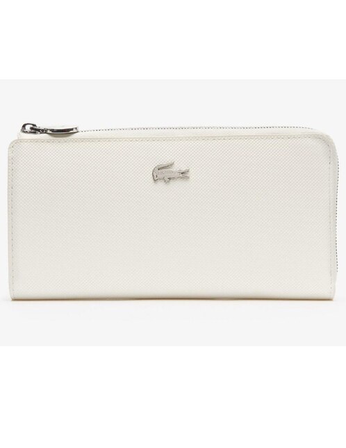 Cartera Lacoste blanca texturizada en Liverpool