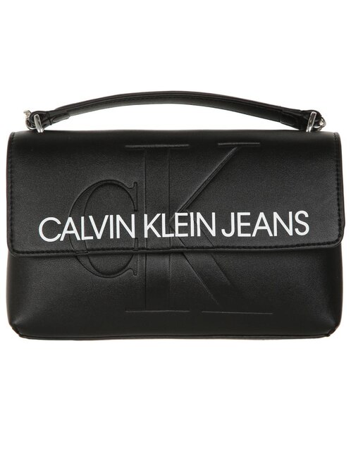 Bolsa crossbody Calvin Klein Jeans broche negra con logotipo