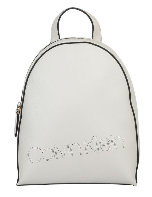 Mochila Calvin Klein blanca efecto