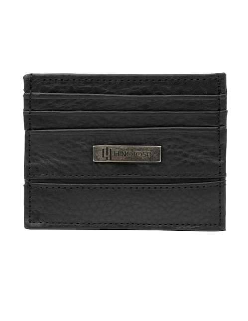 Tarjetero Hj Hinojosa de piel para hombre
