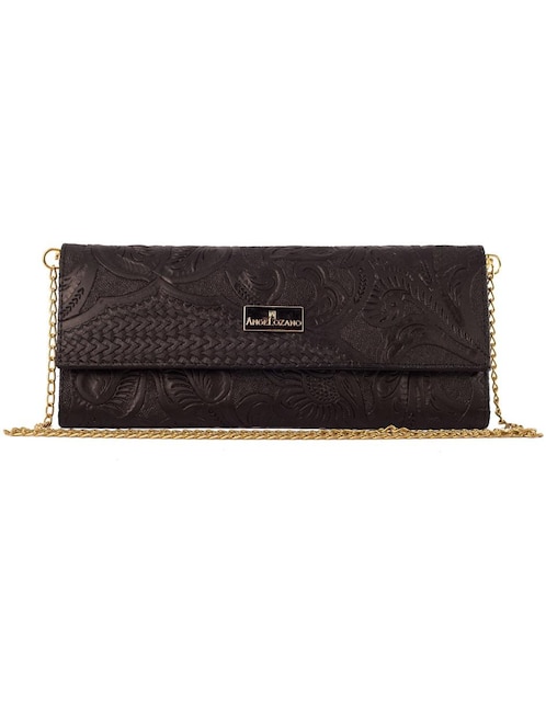Bolsa clutch Sara piel broche