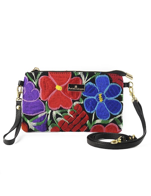 Bolsa wristlet Angelozano México Querido de piel