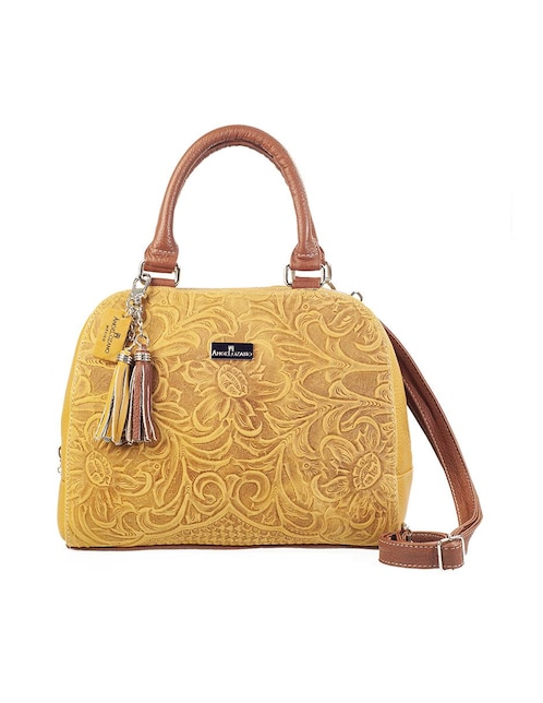 Bolsa satchel Angelozano México Querido de piel