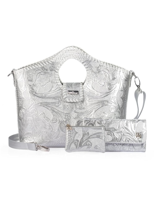 Set de bolsas AngeLozan Teresa de piel para mujer