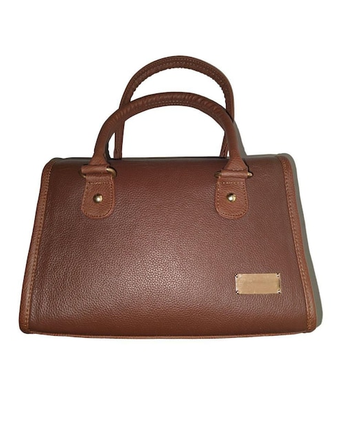 Bolsa bowler Fana de piel para mujer