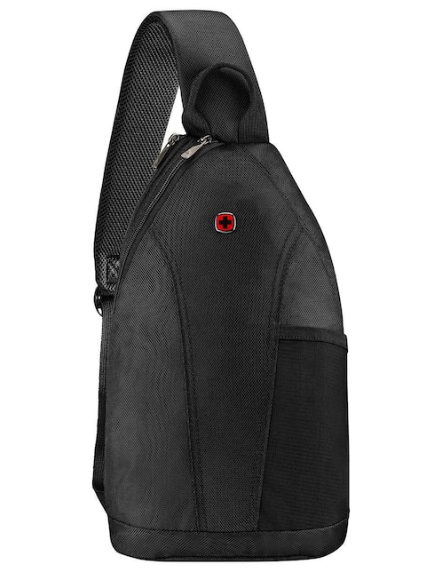 Bolso Bandolera Hexagona Unisex Para Adultos: Estilo Negro Y Práctico, Perfecto Para El Día A Día