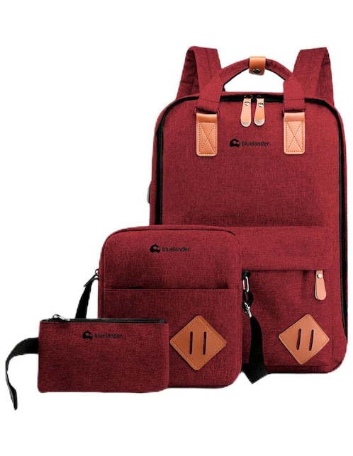 Set mochila con portalaptop Bluelander impermeable