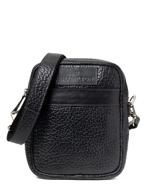 Bolsa messenger Hamilton Footwear de piel unisex