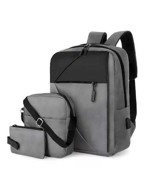 Set mochila con portalaptop Likepink Pinky Fashion impermeable unisex