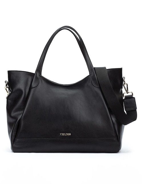 Bolsa bowler Pikolinos de piel para mujer