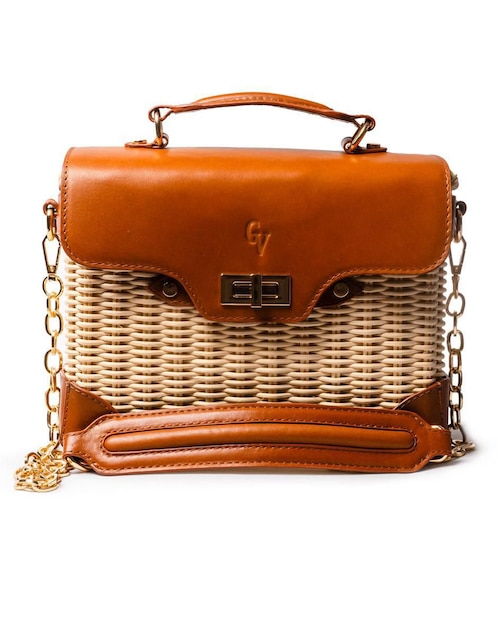 Bolsa satchel Guadalupe Vázquez Metropoli para mujer