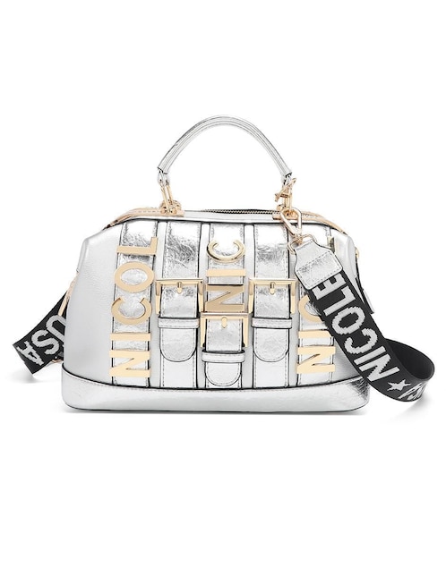 Bolsa bowler Nicole Lee Violet Blossom para mujer