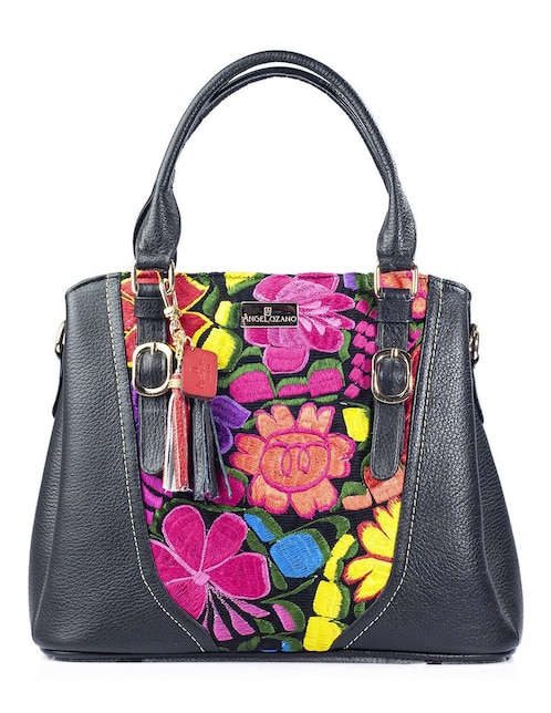 Bolsa satchel Angelozano Lourdes de piel para mujer