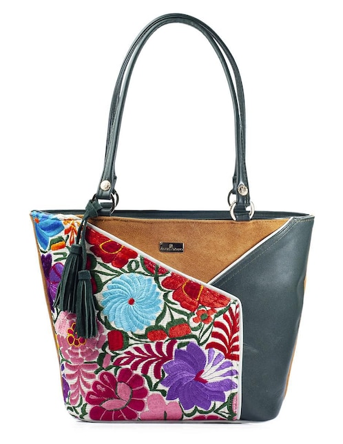 Bolsa tote Angelozano Florentina de piel para mujer
