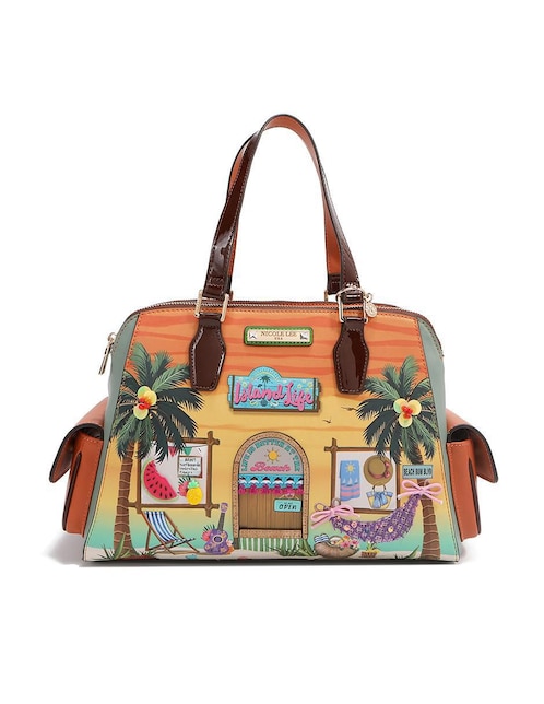 Bolsa satchel Nicole Lee Sun & Sand para mujer