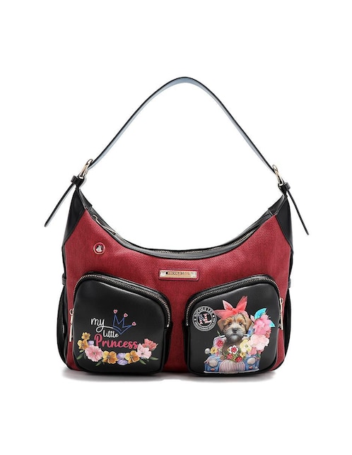 Bolsa hobo Nicole Lee Family Yearbook para mujer
