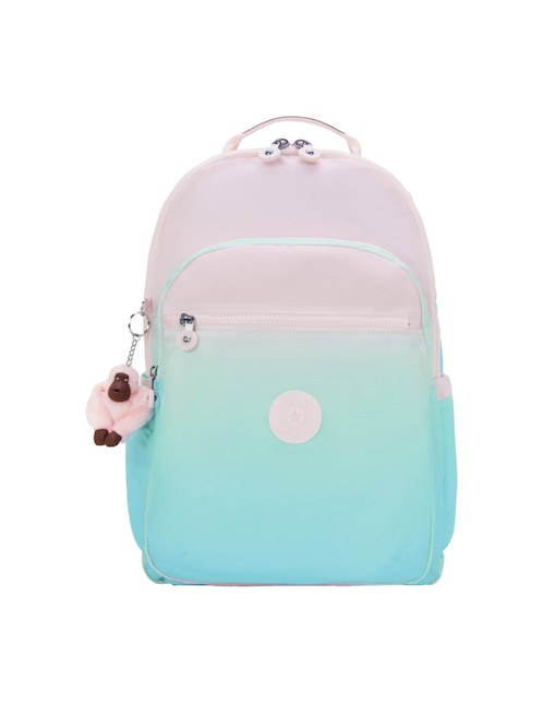 Mochila escolar Kipling BTS + impermeable para mujer