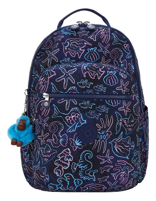 Mochila escolar Kipling Bts Prt impermeable para mujer