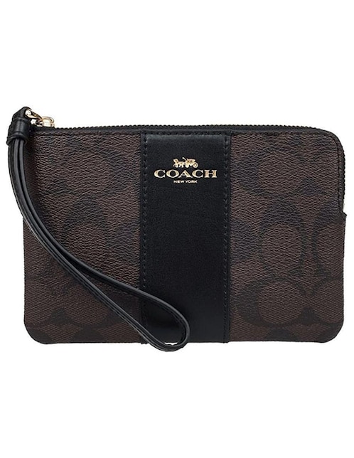 Bolsa wristlet Corner Zip de piel para mujer Bolsa wristlet Corner Zip de piel para mujer