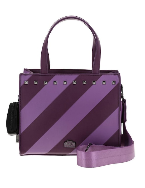 Bolsa satchel Alice in Wonderland para mujer