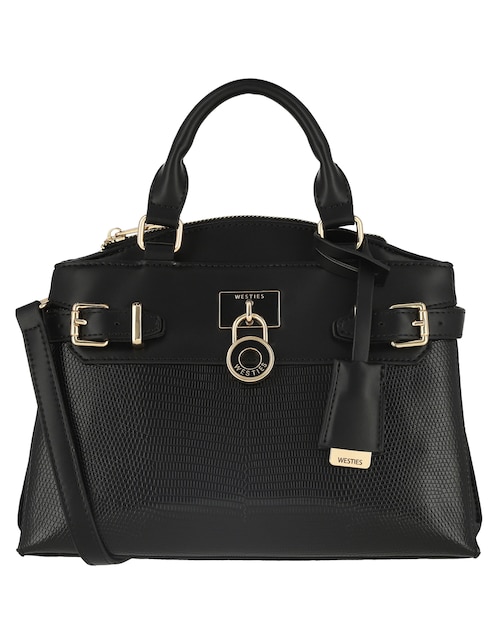 BOLSA DE MANO LISA MODELO HBSERAPHINAWE (BLACK)