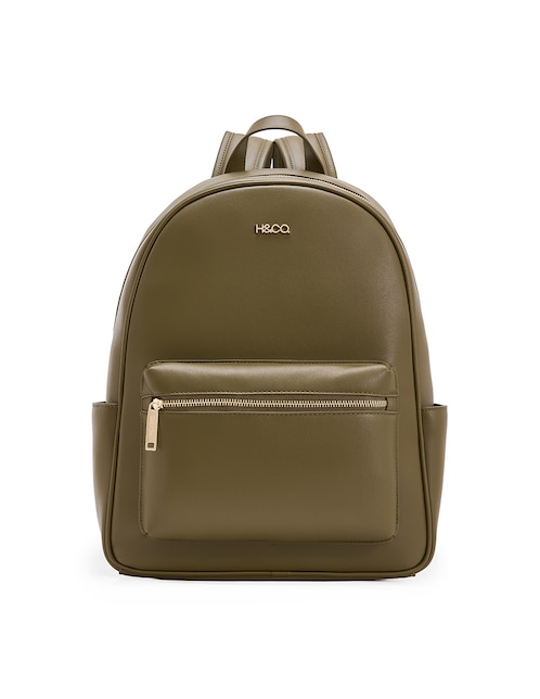 MOCHILA H&CO BACKPACK 766, VERDE OLIVO