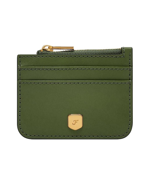 Tarjetero Fossil de piel Lennox para mujer