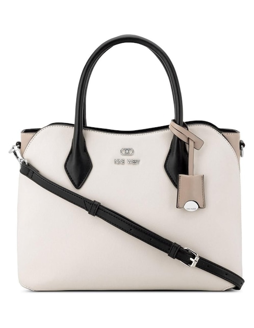 Bolsa satchel Nine West Nera para mujer
