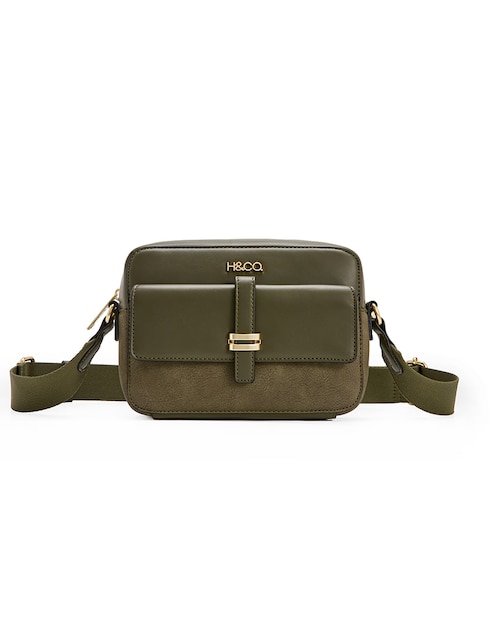 CROSSBODY H&CO, VERDE OLIVO