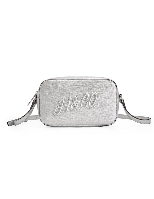 CROSSBODY H&CO, PLATEADO