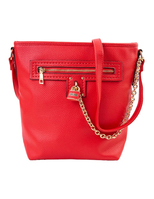 CROSSBODY HUSER BASICS, ROJO