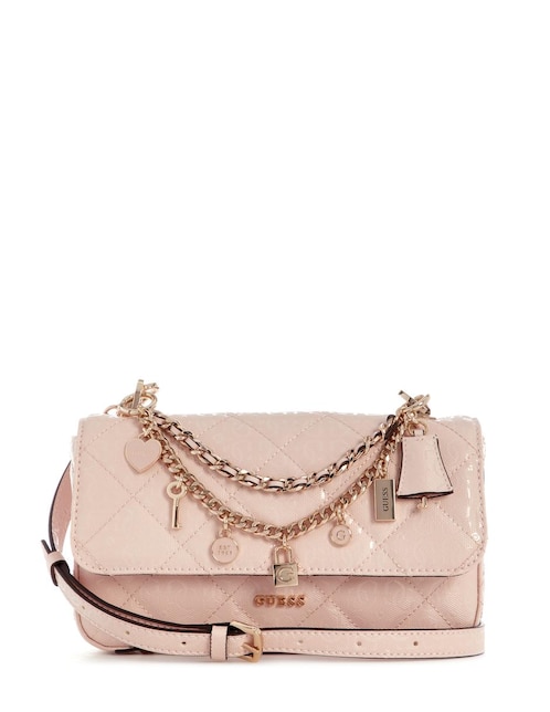 CROSSBODY GUESS, ROJO CLARO