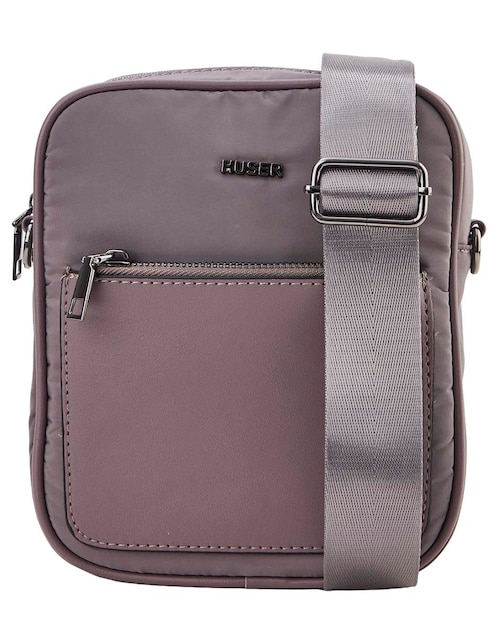 CROSSBODY HUSER BASICS, GRIS