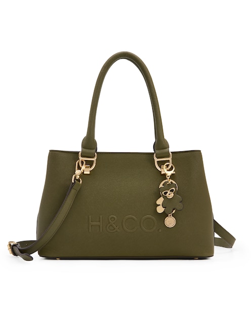 SATCHEL H&CO, VERDE OLIVO