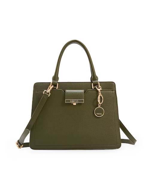 SATCHEL H&CO, VERDE OLIVO