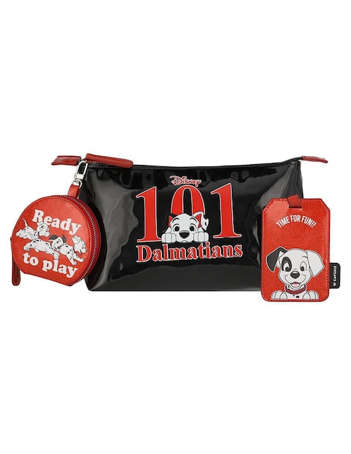 Set cosmetiquera multiusos W Capsule Cats & Dogs 101 Dálmatas 3 piezas