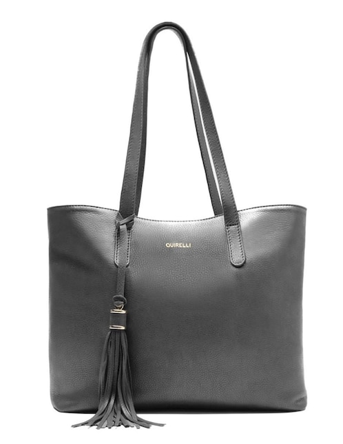 Bolsa tote Quirelli de piel para mujer