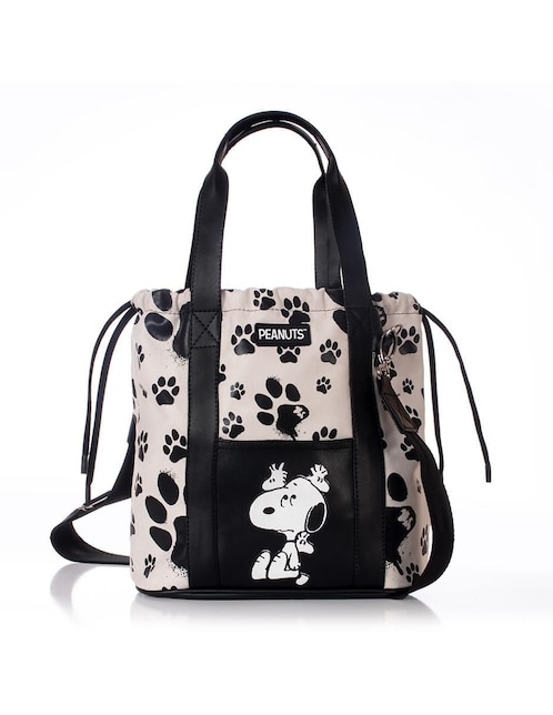 Bolsa bucket Peanuts Snoopy y Woodstock para mujer