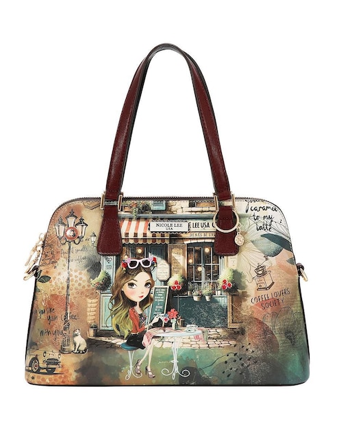 NICOLE LEE Bolsa satchel Nicole Lee Virtual Friend para mujer