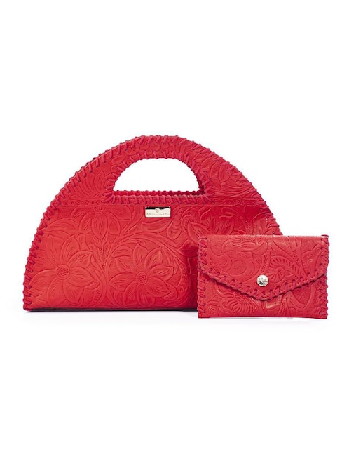 "set/bolsa" satchel angelozano set ofelia y cartera no aplica "de" piel "para" (si aplica) mujer