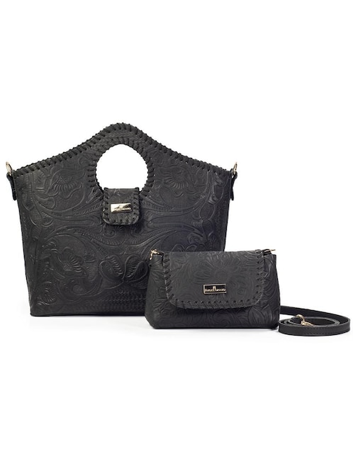 "set/bolsa" tote angelozano no aplica no aplica "de" piel "para" (si aplica) mujer