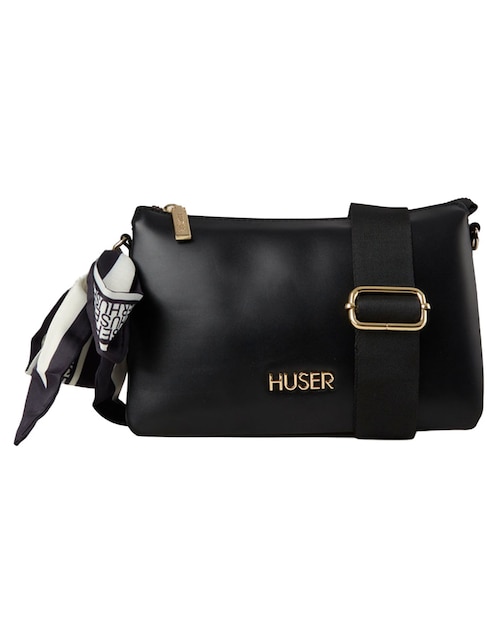 CROSSBODY HUSER, NEGRO