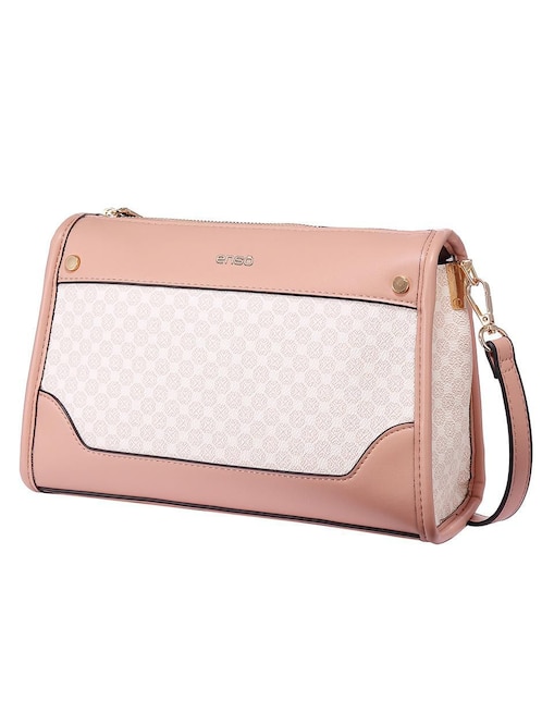 Bolsa crossbody Enso Monogram Blush para mujer