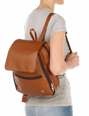 Mochila Gino Goganni piel cognac