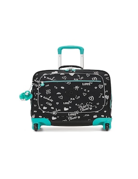Maleta Kipling negra con diseño gráfico en Liverpool
