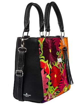 Bolsa satchel Angelozano México Querido de piel para mujer