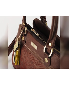 Bolsa satchel Angelozano México Querido de piel para mujer
