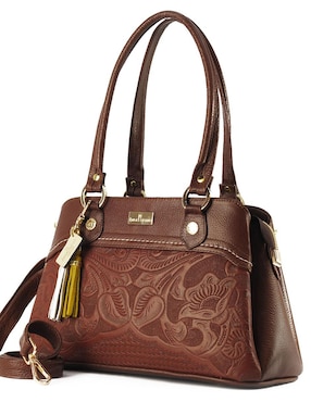 Bolsa satchel Angelozano México Querido de piel para mujer