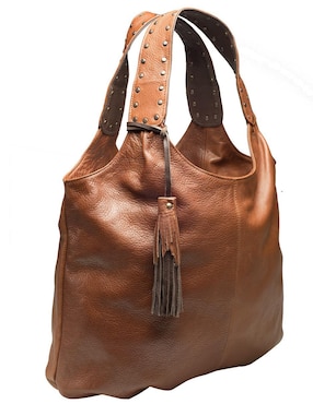 Bolsa hobo HJ Hinojosa piel con pompón