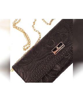 Bolsa clutch AngeLozano Sara piel broche